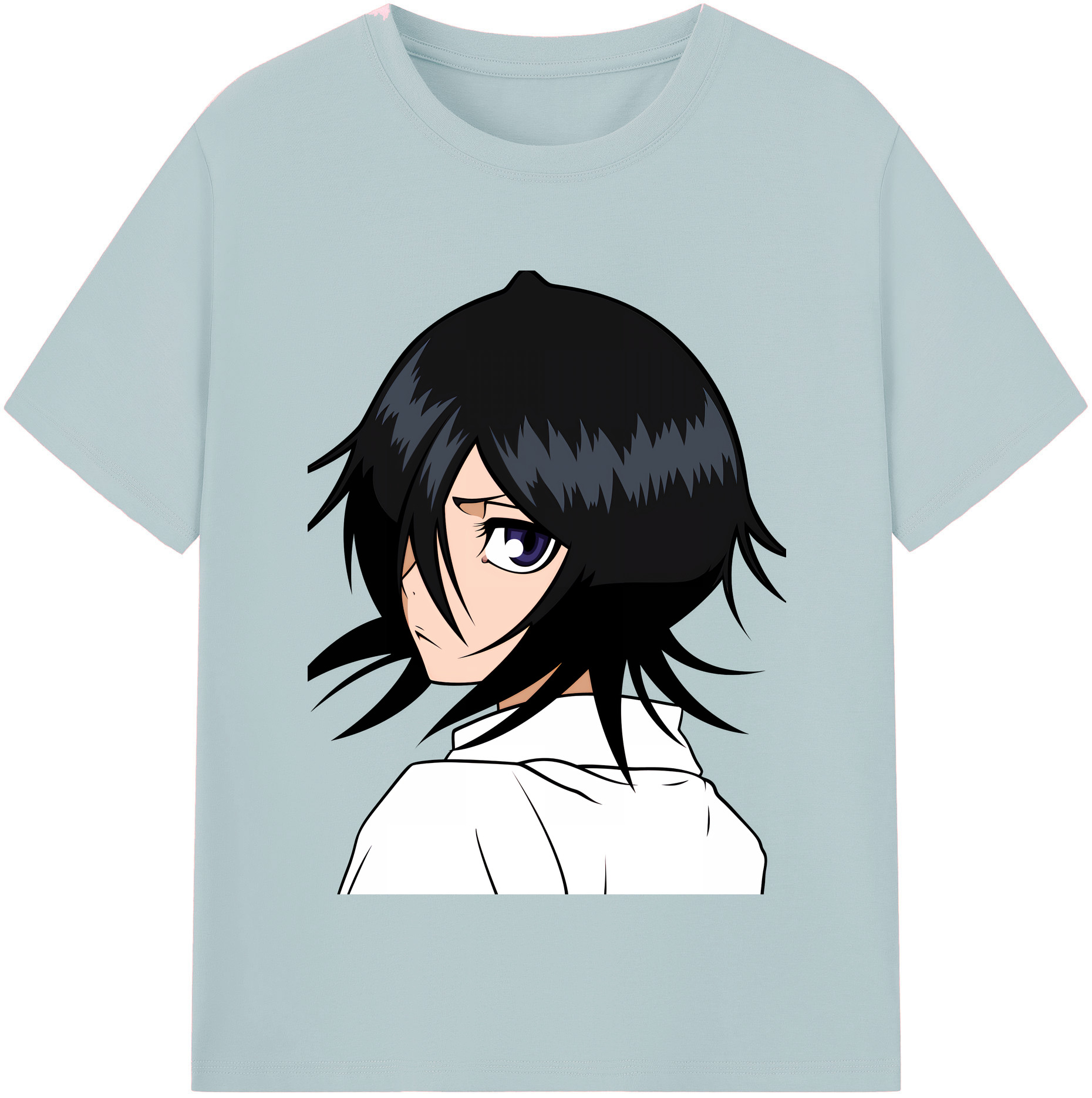 （画像用） ブリーチ 朽木ルキア BLEACH Kuchiki Rukia 綿100％半袖Tシャツ（フロントプリント）